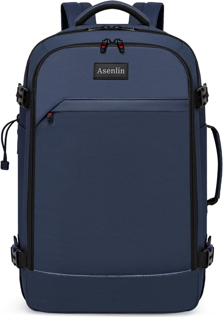 18 Inch Travel Laptop Backpack for Women Men,Business Travel Backpack Fit Flight Approved Water Resistant Computer Backpack Suitcase Backpack Black
