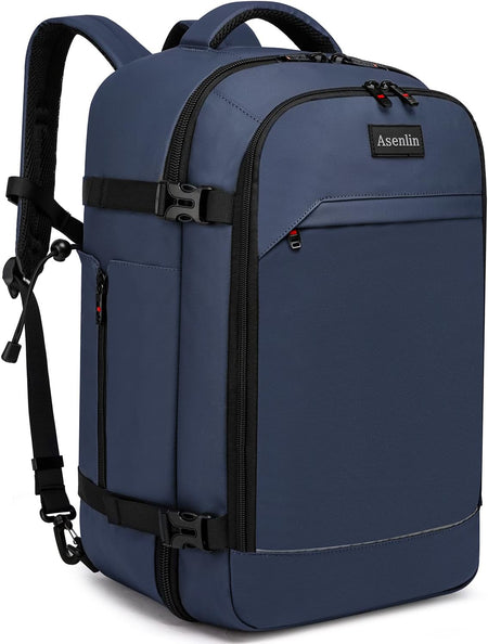 18 Inch Travel Laptop Backpack for Women Men,Business Travel Backpack Fit Flight Approved Water Resistant Computer Backpack Suitcase Backpack Black