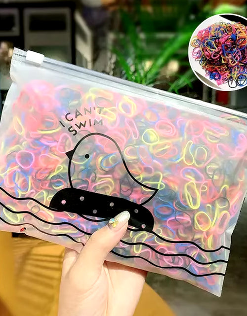 Load image into Gallery viewer, 1000Pcs/Pack Girls Colorful Small Disposable Rubber Bands Gum for Ponytail Hold Scrunchie Hair Bands Fashion Hair Accessories
