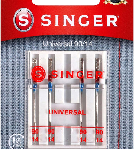 4723 Universal Regular Point Sewing Machine Needles, Size 90/14, 4-Count