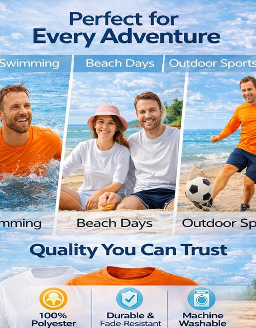 Load image into Gallery viewer, Swim Shirts for Men UPF50+ Sun Protection Shirts Mens Long Sleeve Mens Rash Guard
