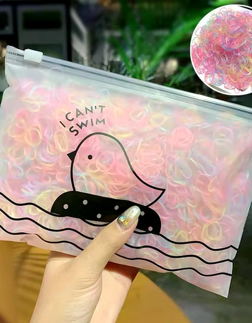Load image into Gallery viewer, 1000Pcs/Pack Girls Colorful Small Disposable Rubber Bands Gum for Ponytail Hold Scrunchie Hair Bands Fashion Hair Accessories
