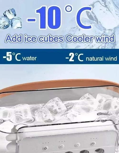 Load image into Gallery viewer, New 3 in 1 Fan Air Conditioner Household Small Air Cooler LED Night Light Portable Humidifier Air Adjustment Fan Office Home Fan
