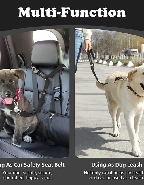 Load image into Gallery viewer, Pet Dog Cat Seat Belts, Car Headrest Restraint Adjustable Safety Leads Vehicle Seatbelt Harness
