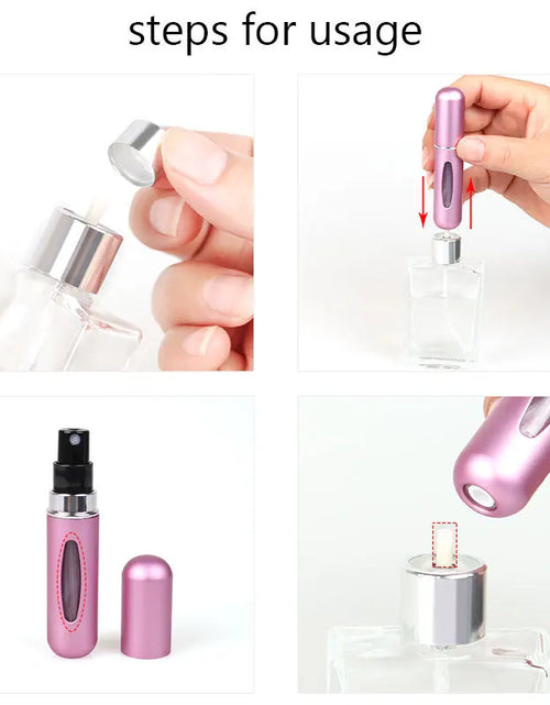 Load image into Gallery viewer, 5Ml Perfume Refill Bottle Portable Mini Refillable Spray Jar Scent Pump Empty Cosmetic Containers Atomizer for Travel Tool Hot
