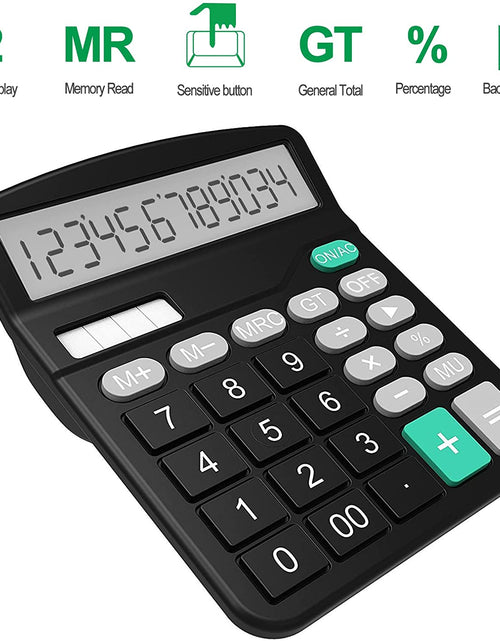 Load image into Gallery viewer, Calculator, Standard Function Desktop Calculator, Black
