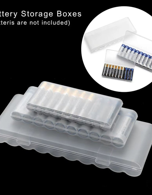Load image into Gallery viewer, 10 Slot Plastic Hard Container Case Battery Storage Box for AAA/AA/18650 Battery Organizer Accessories
