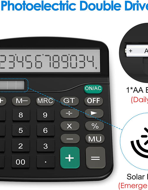 Load image into Gallery viewer, Calculator, Standard Function Desktop Calculator, Black
