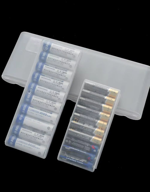 Load image into Gallery viewer, 10 Slot Plastic Hard Container Case Battery Storage Box for AAA/AA/18650 Battery Organizer Accessories
